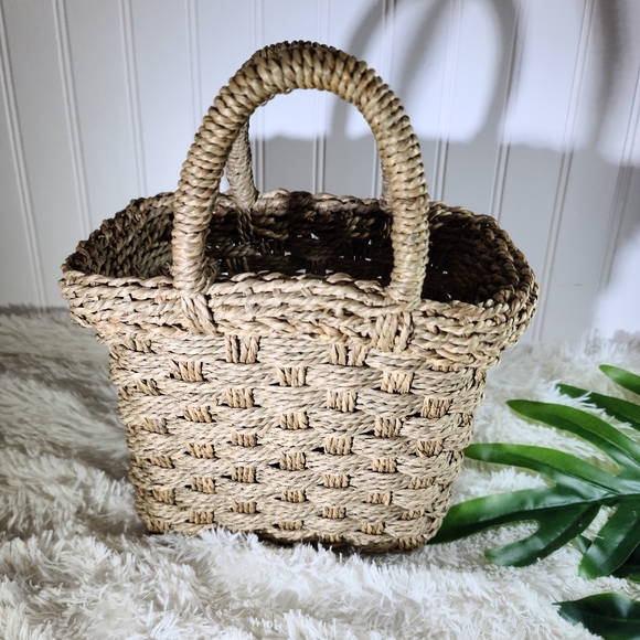 🌵Vintage Boho Wicker Tote Bag Storage Basket - Picture 4 of 4